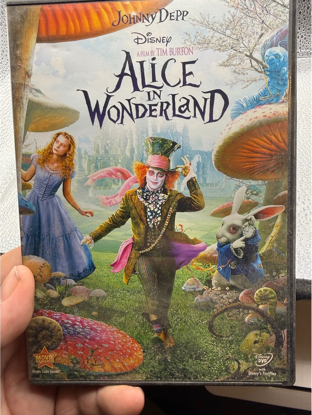 Alice in Wonderland DVD Movie Featuring Johnny Depp